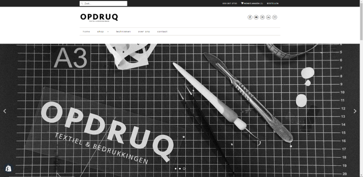 Opdruq.nl is live met de webshop