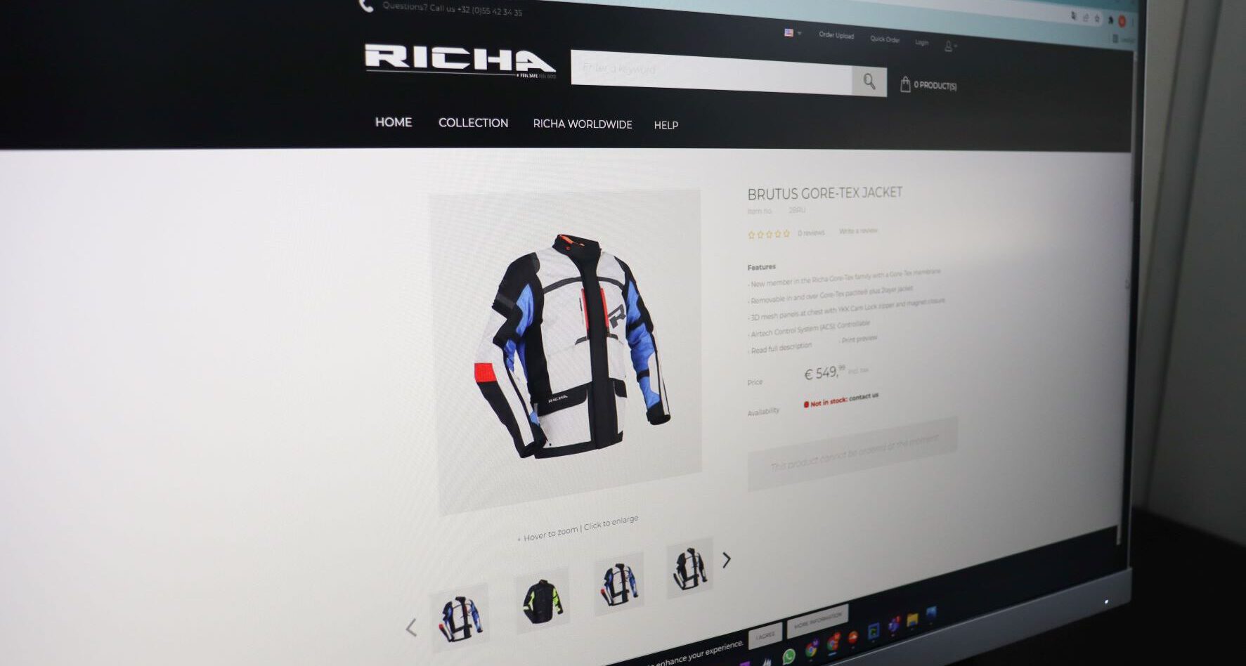 Richa motorkleding is live met de B2C shop!